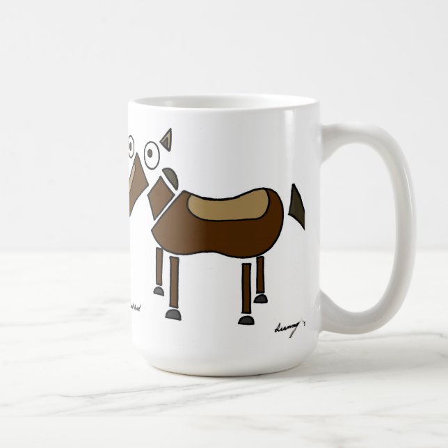 Caneca De Café Abstrato (Direita)