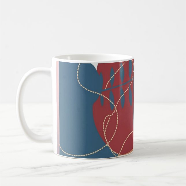 Caneca De Café Abstrato (Esquerda)