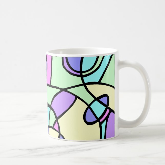 Caneca De Café Abstrato (Direita)