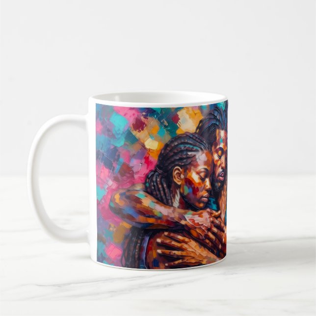 Caneca De Café Abstrato (Esquerda)