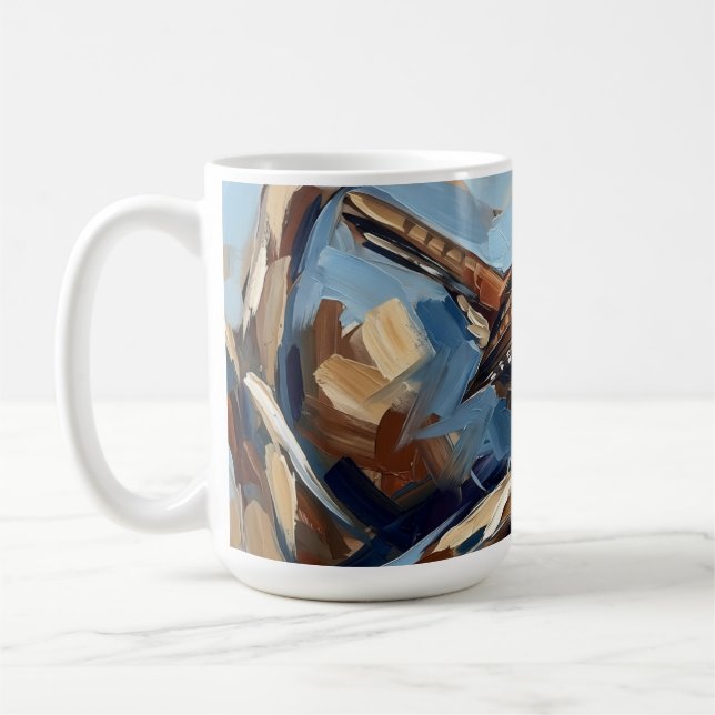 Caneca De Café Abstrato (Esquerda)