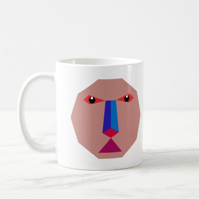 Caneca De Café Abstrato (Esquerda)