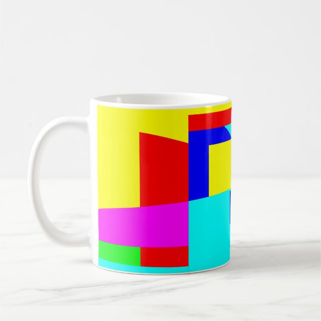 Caneca De Café Abstrato (Esquerda)