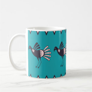 Caneca De Café Abstrato africano art style design. Tribo desenhad