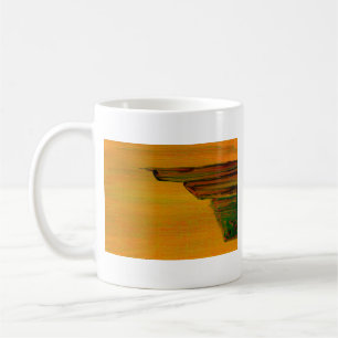 Caneca De Café Abstrato amarelo