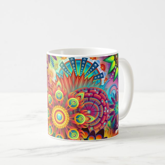 Caneca De Café Abstrato art 163 (Frente Esquerda)