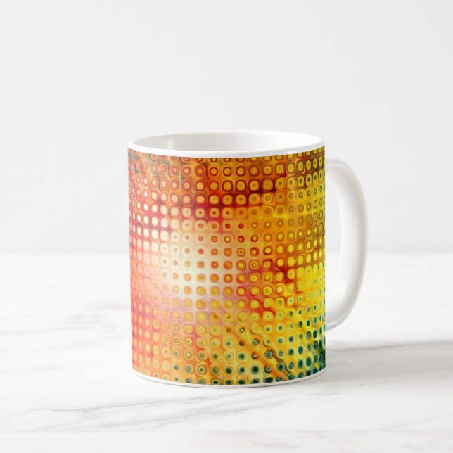 Caneca De Café Abstrato Art 61° Capas (Frente Esquerda)