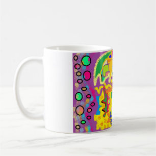 Caneca De Café Abstrato Art como Josephs Multicolor casaco!