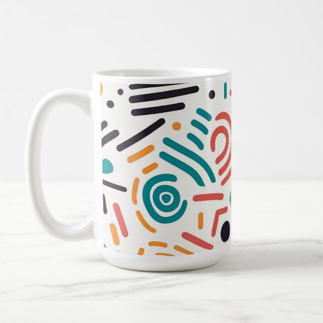 Caneca De Café Abstrato Art Mug (Esquerda)