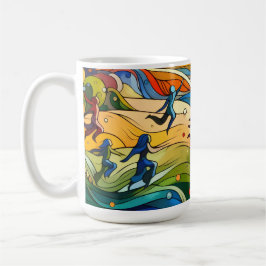 Caneca De Café Abstrato Art Mug