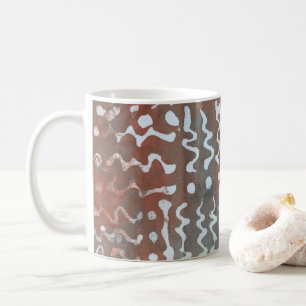 Caneca De Café Abstrato Art Patterno Batik Coffee Mug