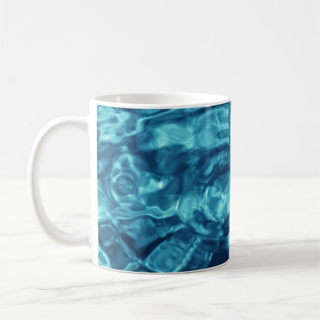 Caneca De Café Abstrato azul (Esquerda)