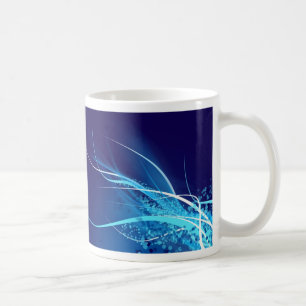 Caneca De Café Abstrato azul-oceano - Mug
