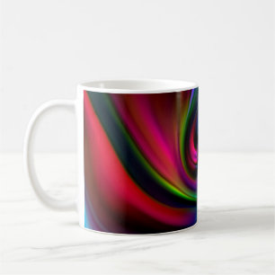 Caneca De Café Abstrato Background Spirals Soft I