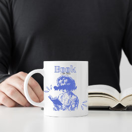 Caneca De Café Abstrato Book Lovers Mug