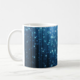Caneca De Café Abstrato brilhante: Arte de fundo iluminada.