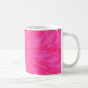 Caneca De Café Abstrato Butterfly Bright Pink Coffee Mug