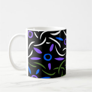 Caneca De Café Abstrato Cadeias e Anéis