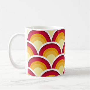 Caneca De Café Abstrato chinês, japonês - pele escamosa - mitolog
