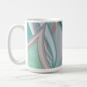 Caneca De Café Abstrato Chocolate Mint Tornado