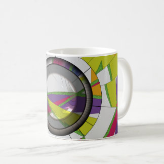 Caneca De Café Abstrato Colorido