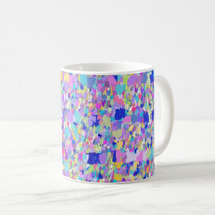 Caneca De Café Abstrato com 80 Cores em Mottled