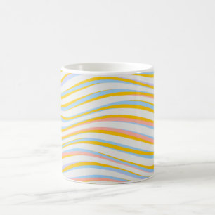 Caneca De Café Abstrato com cor riscada  