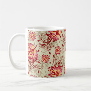 Caneca De Café Abstrato com padrão colorido com plano de fundo ab