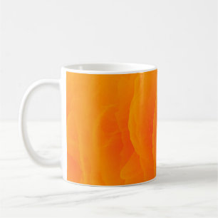 Caneca De Café Abstrato cor de fundo laranja