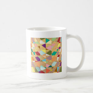 Caneca De Café Abstrato Cores Sun Burst
