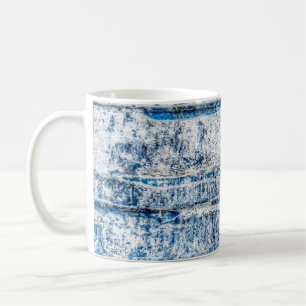 Caneca De Café Abstrato de abstrato de fundo azul, envelhecido, e