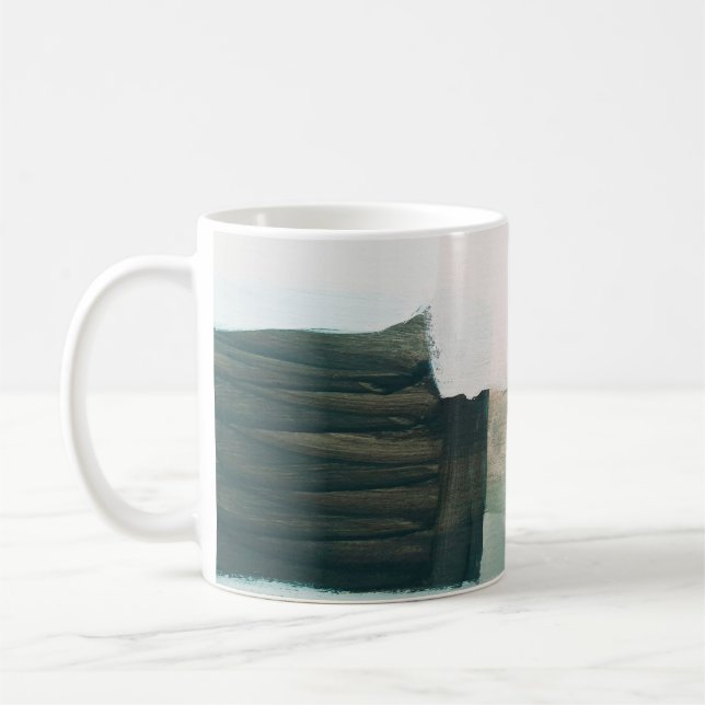 Caneca De Café Abstrato de arte moderna. CINZAS e  (Esquerda)