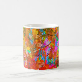 Caneca De Café Abstrato de arte vibrante