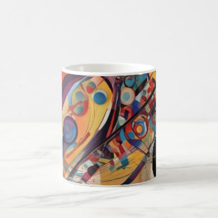 Caneca De Café Abstrato de composição moderna