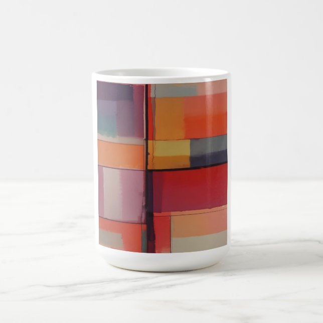 Caneca De Café Abstrato de composição moderna (Centro)