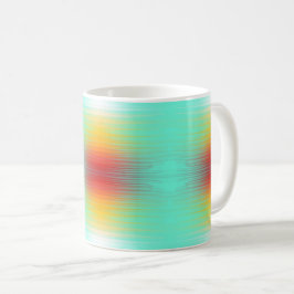 Caneca De Café Abstrato de Cores de Campo Plasmático de Reentrada
