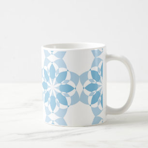 Caneca De Café abstrato de flores legal, giro, moderno e único