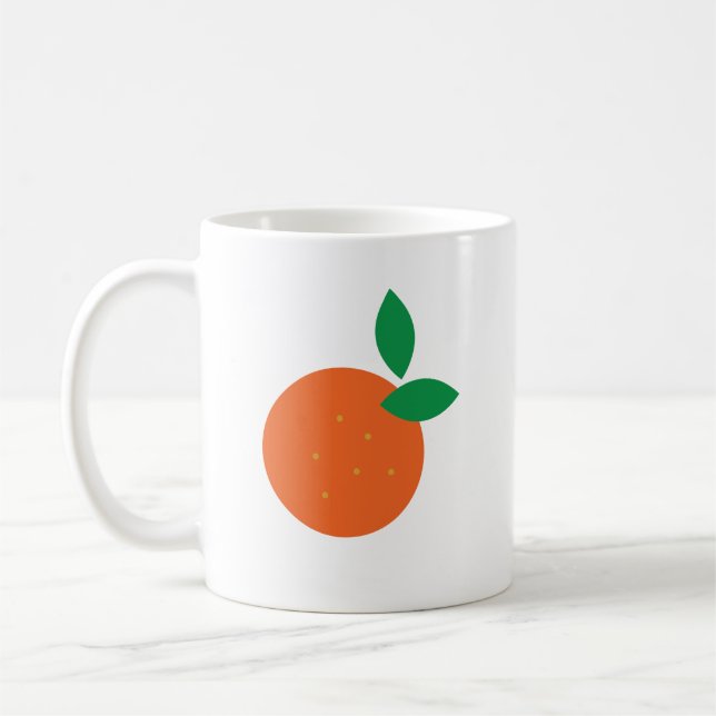 Caneca De Café Abstrato de laranja (Esquerda)