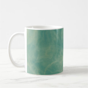 Caneca De Café abstrato de mármore verde