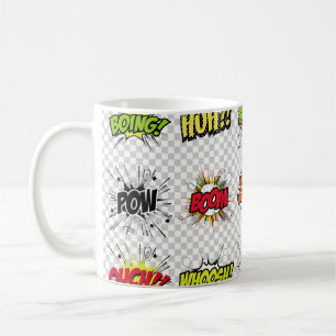 Caneca De Café abstrato de objetos de arte pop num suporte especi