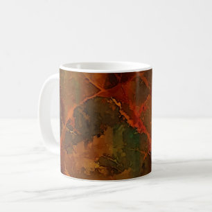Caneca De Café Abstrato de outono Profundo