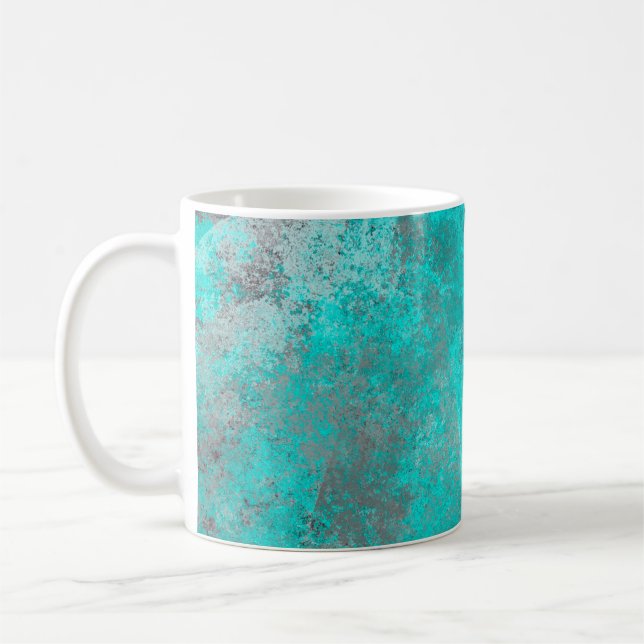 Caneca De Café Abstrato de parede de fundo colorido (Esquerda)