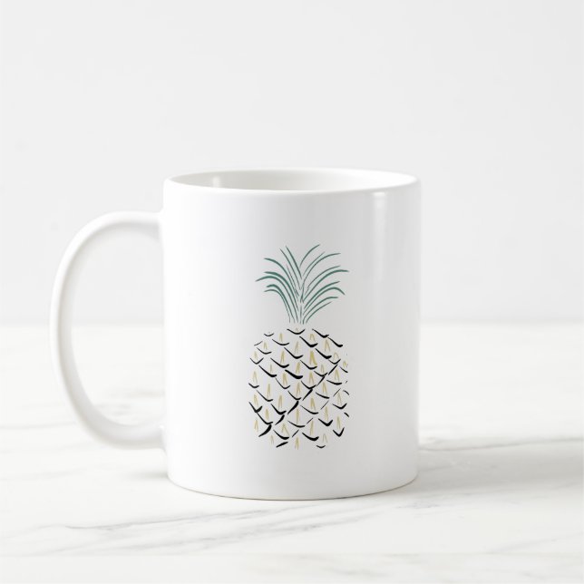 Caneca De Café Abstrato de pinanás (Esquerda)
