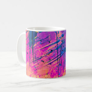 Caneca De Café Abstrato de pintura de sol de verão