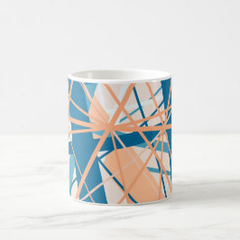 Caneca De Café Abstrato de Praia Stripes Summer Mug