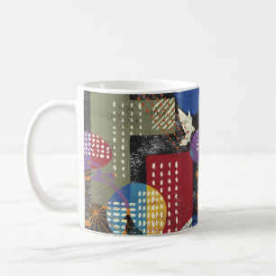 Caneca De Café Abstrato de remoção da cidade, padrão de colhei