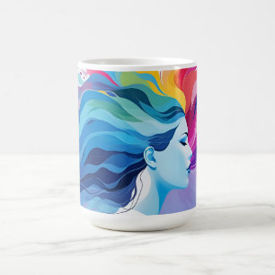 Caneca De Café Abstrato de saúde mental