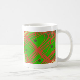 Caneca De Café abstrato de verde