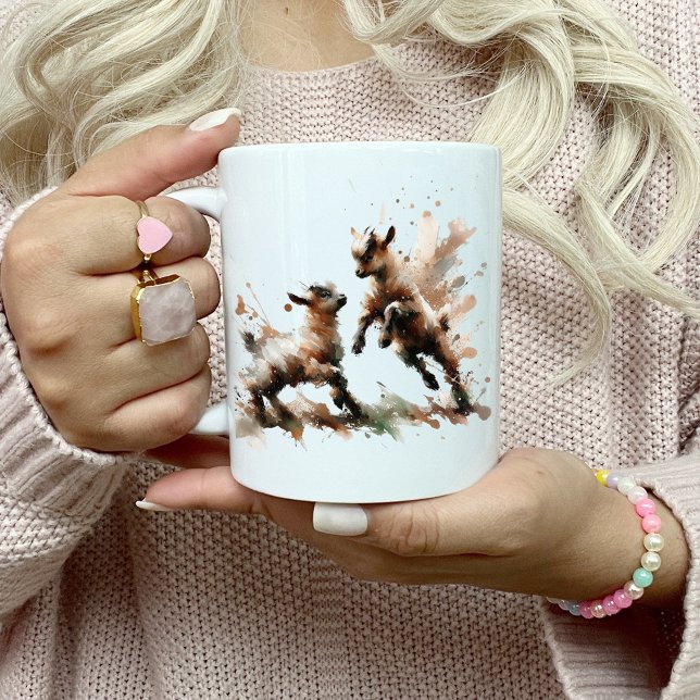 Caneca De Café Abstrato Dois Capats Mug (Criador carregado)