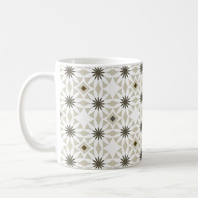 Caneca De Café Abstrato etnia geométrica padrões design backgrou (Esquerda)